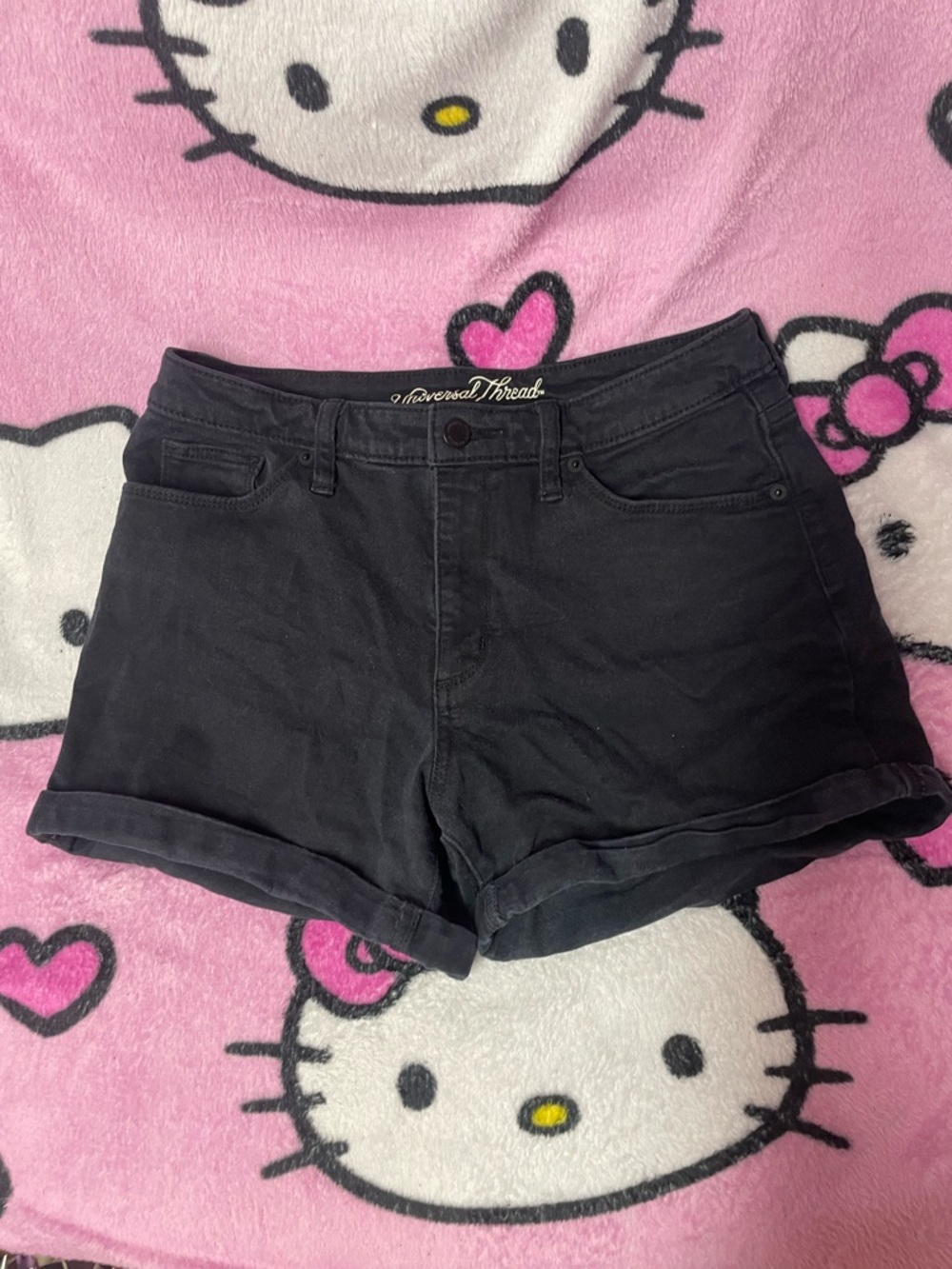 Black High Waisted Shorts